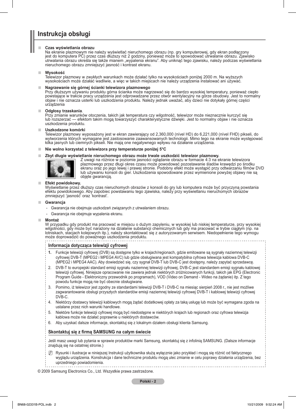 Instrukcja obsługi | Samsung PS50B551T3W User Manual | Page 101 / 462