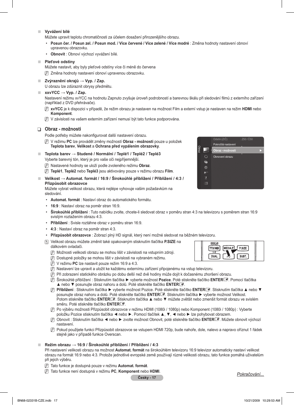 Samsung PS50B551T3W User Manual | Page 251 / 462