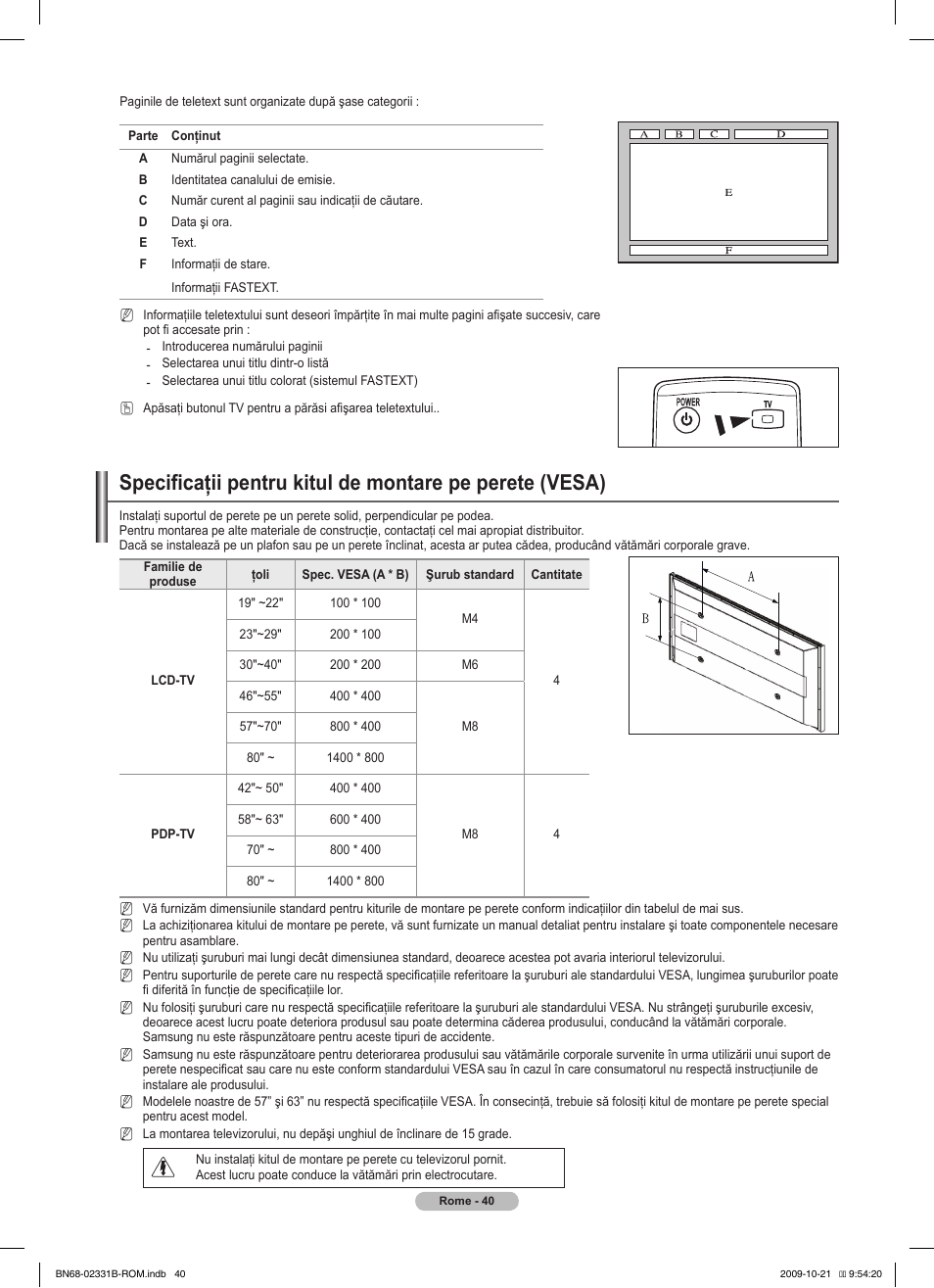 Samsung PS50B551T3W User Manual | Page 364 / 462