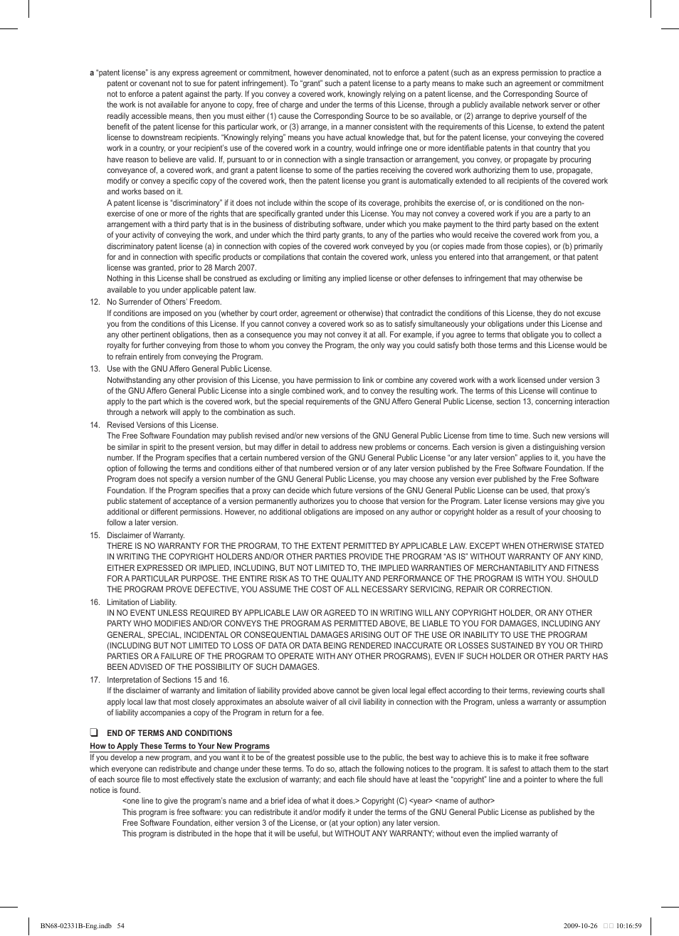 Samsung PS50B551T3W User Manual | Page 54 / 462