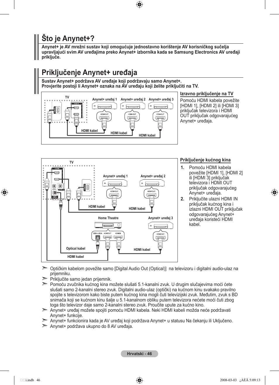 Priključenje anynet+ uređaja, Što je anynet | Samsung LE32A455C1D User Manual | Page 348 / 542