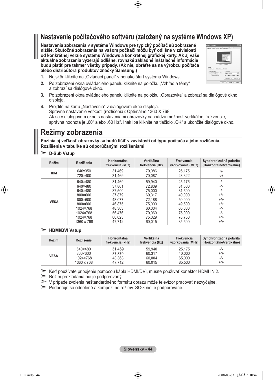 Režimy zobrazenia | Samsung LE32A455C1D User Manual | Page 466 / 542