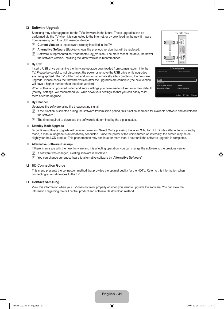 Samsung LE37B650T2W User Manual | Page 33 / 680