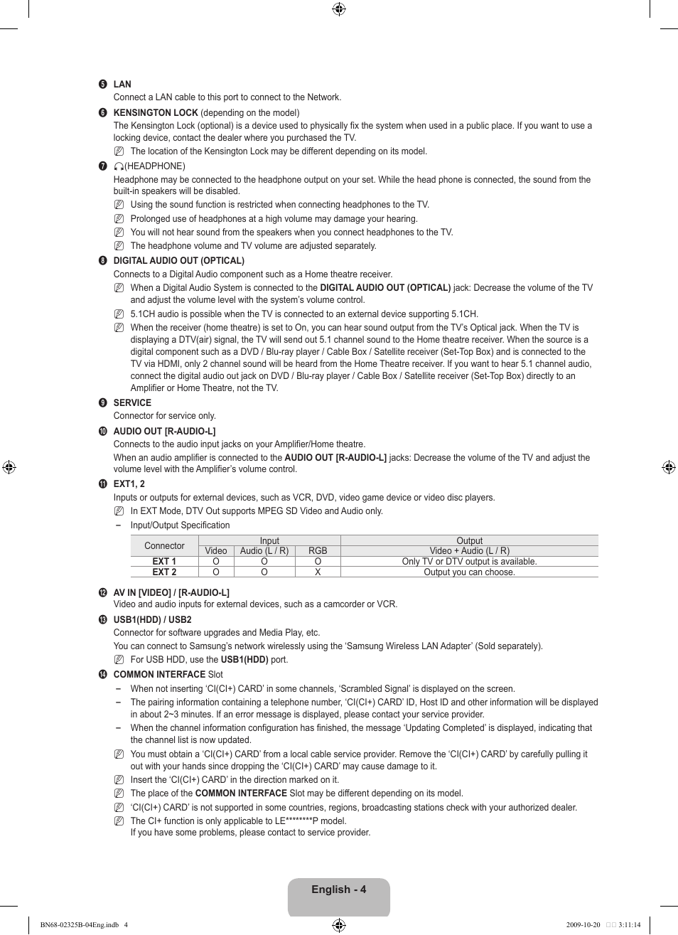 Samsung LE37B650T2W User Manual | Page 6 / 680