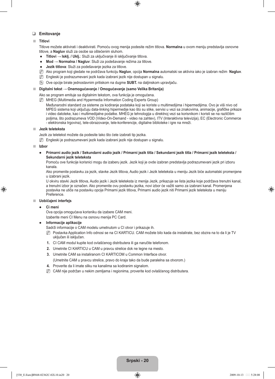 Samsung LE32B541P7W User Manual | Page 346 / 368