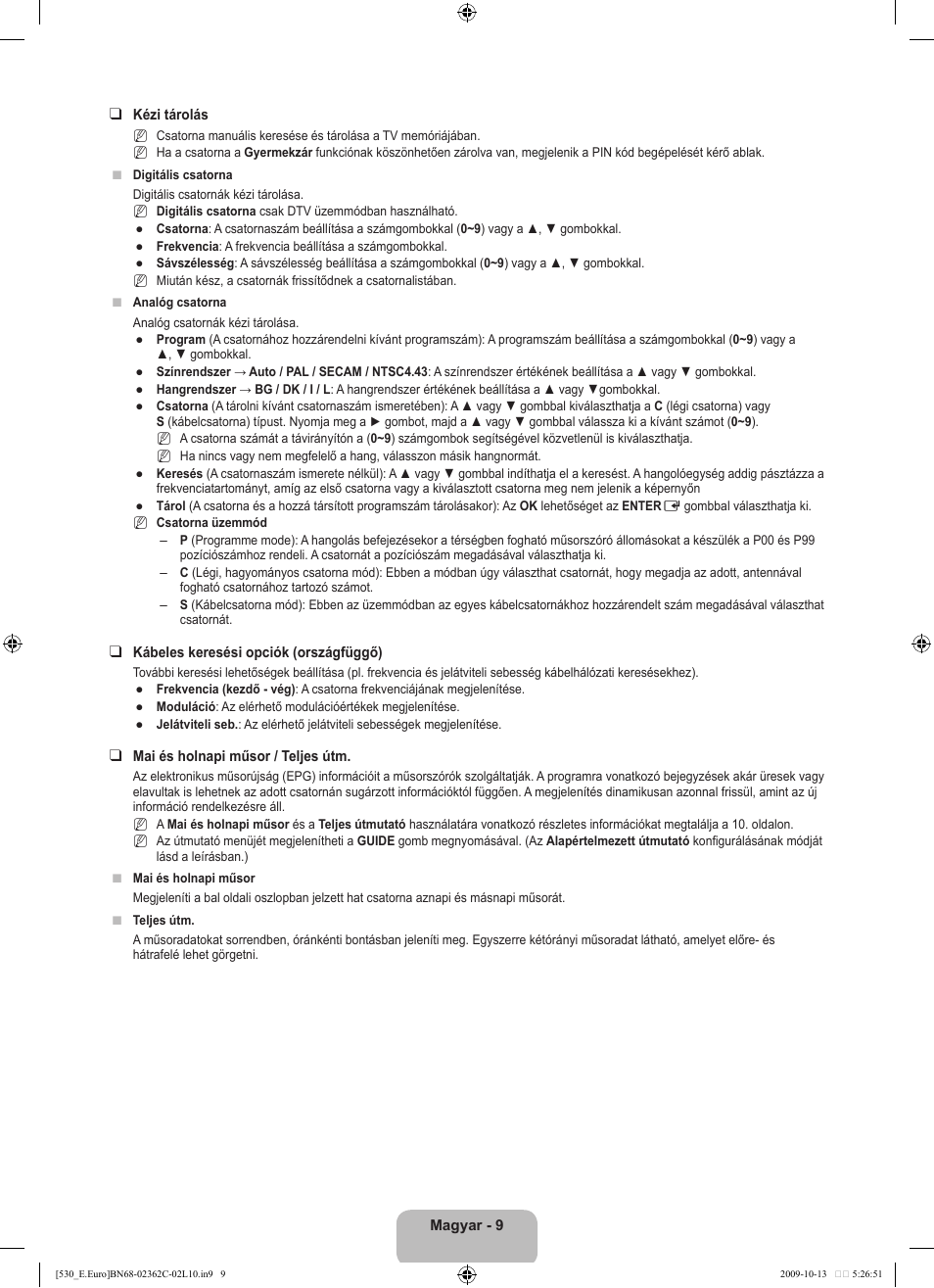 Samsung LE32B541P7W User Manual | Page 47 / 368