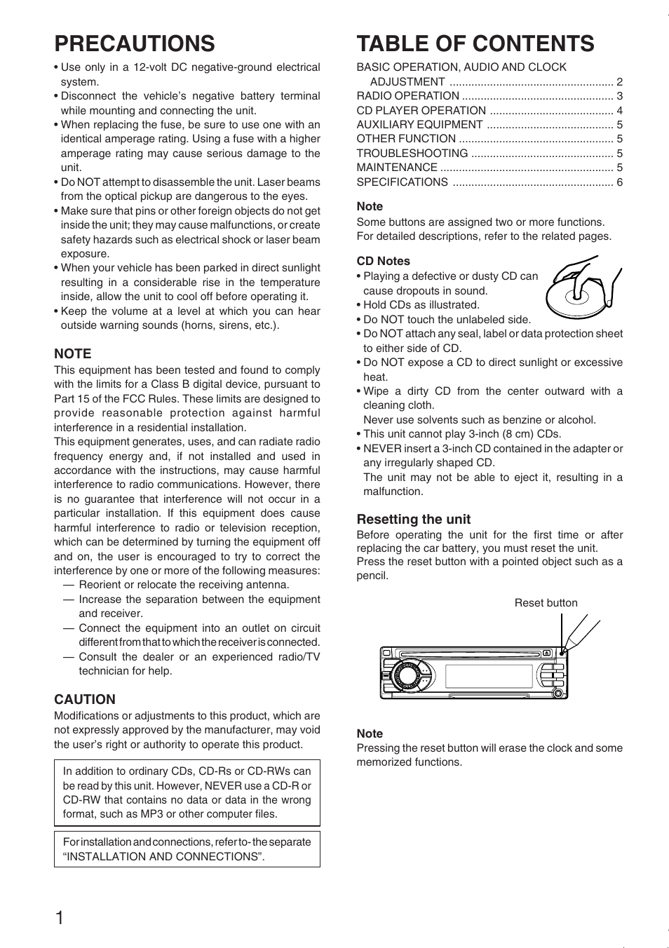 Aiwa CDC-Z137 User Manual | Page 2 / 8