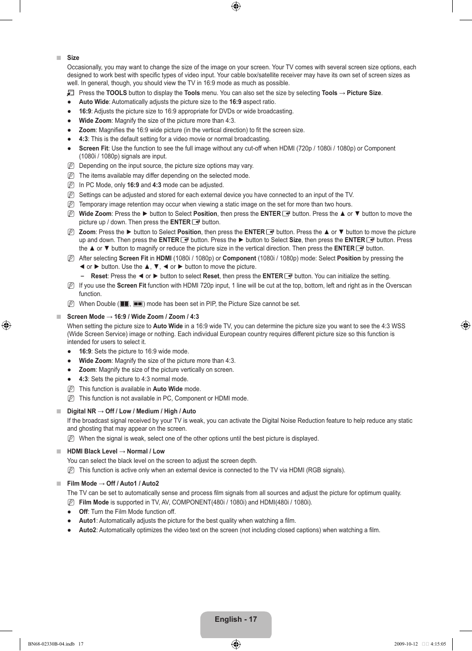 Samsung UE40B8000XW User Manual | Page 19 / 702