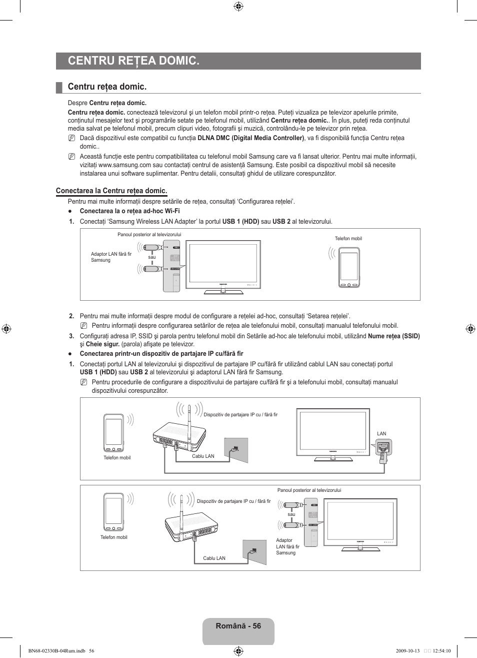 Centru reţea domic | Samsung UE40B8000XW User Manual | Page 616 / 702