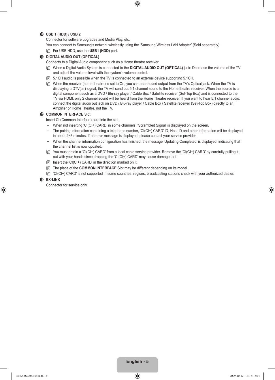 Samsung UE40B8000XW User Manual | Page 7 / 702