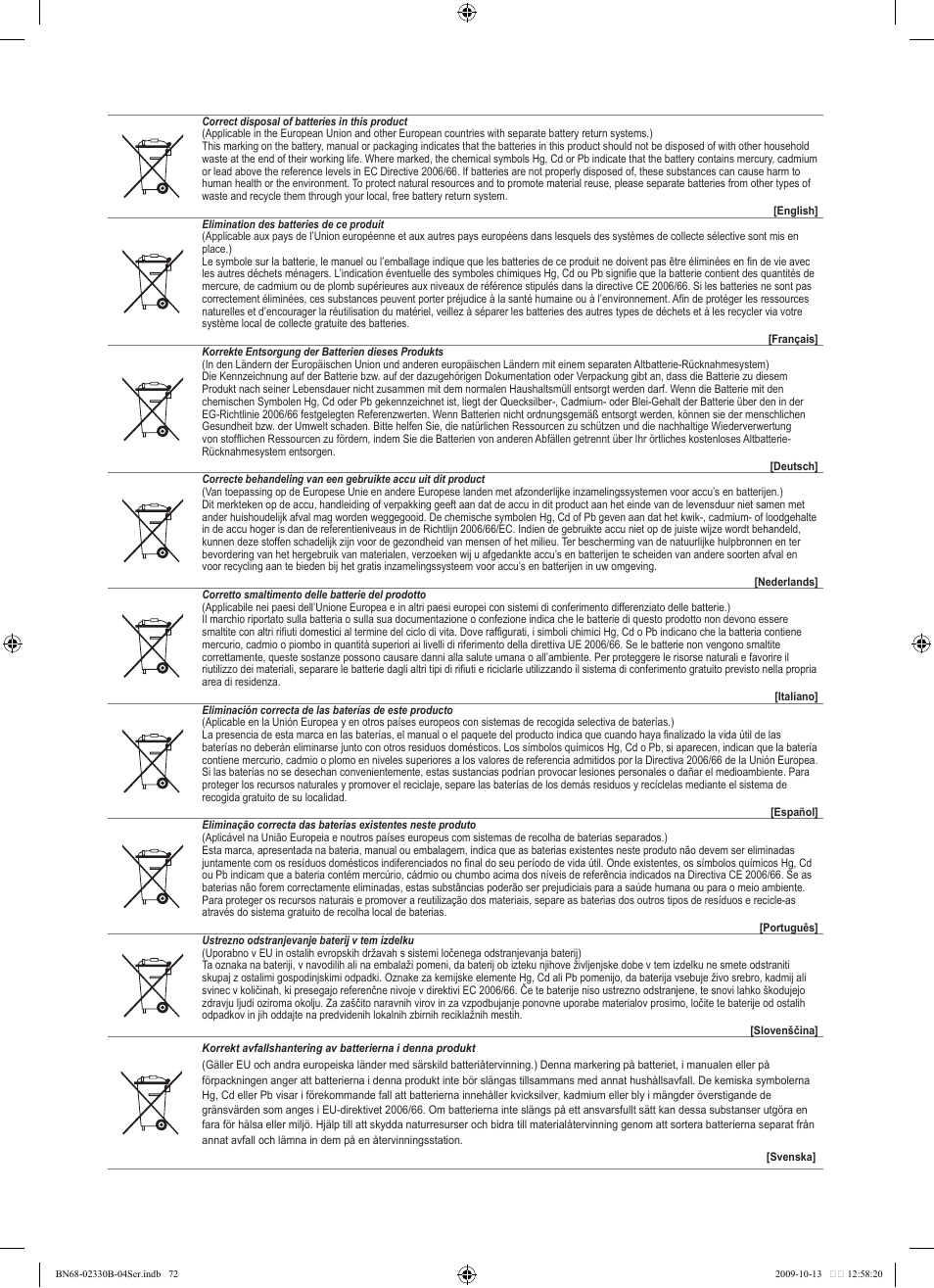 Samsung UE40B8000XW User Manual | Page 700 / 702