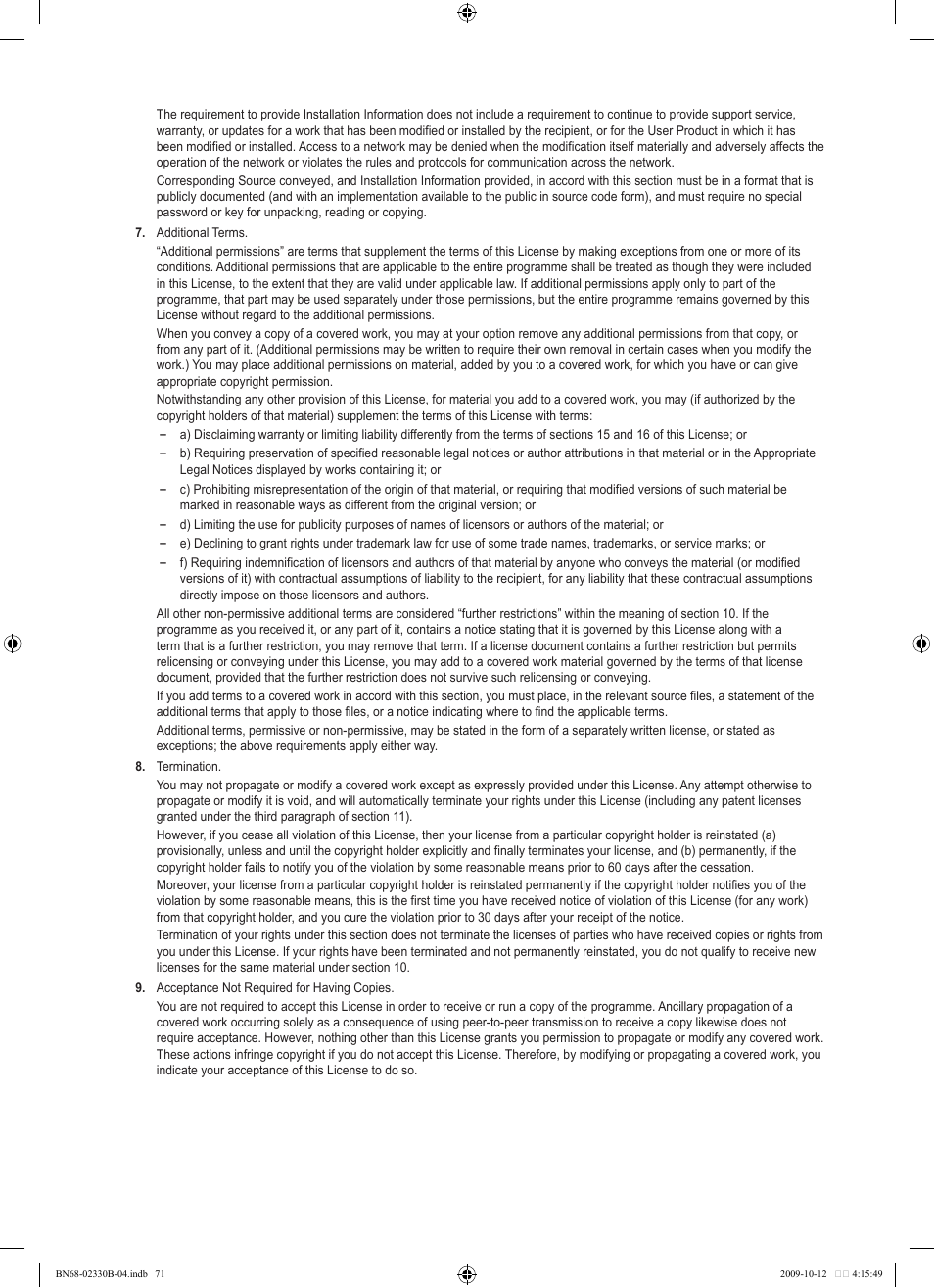 Samsung UE40B8000XW User Manual | Page 73 / 702