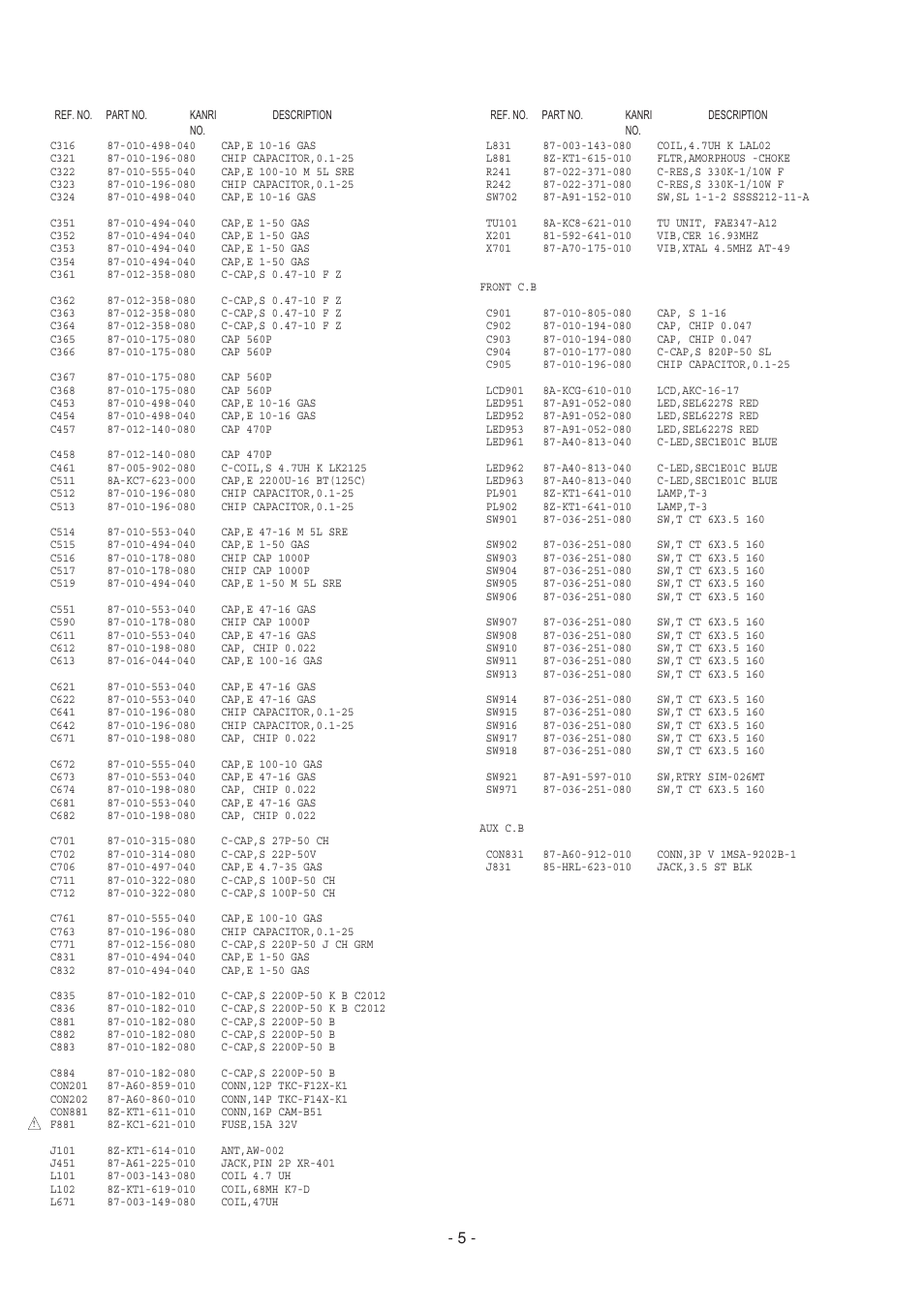 Aiwa CDC-Z107 User Manual | Page 5 / 36