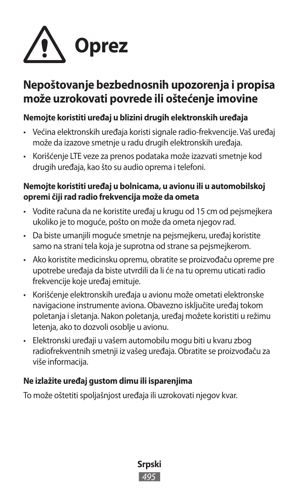 Oprez | Samsung SM-R380 User Manual | Page 496 / 674