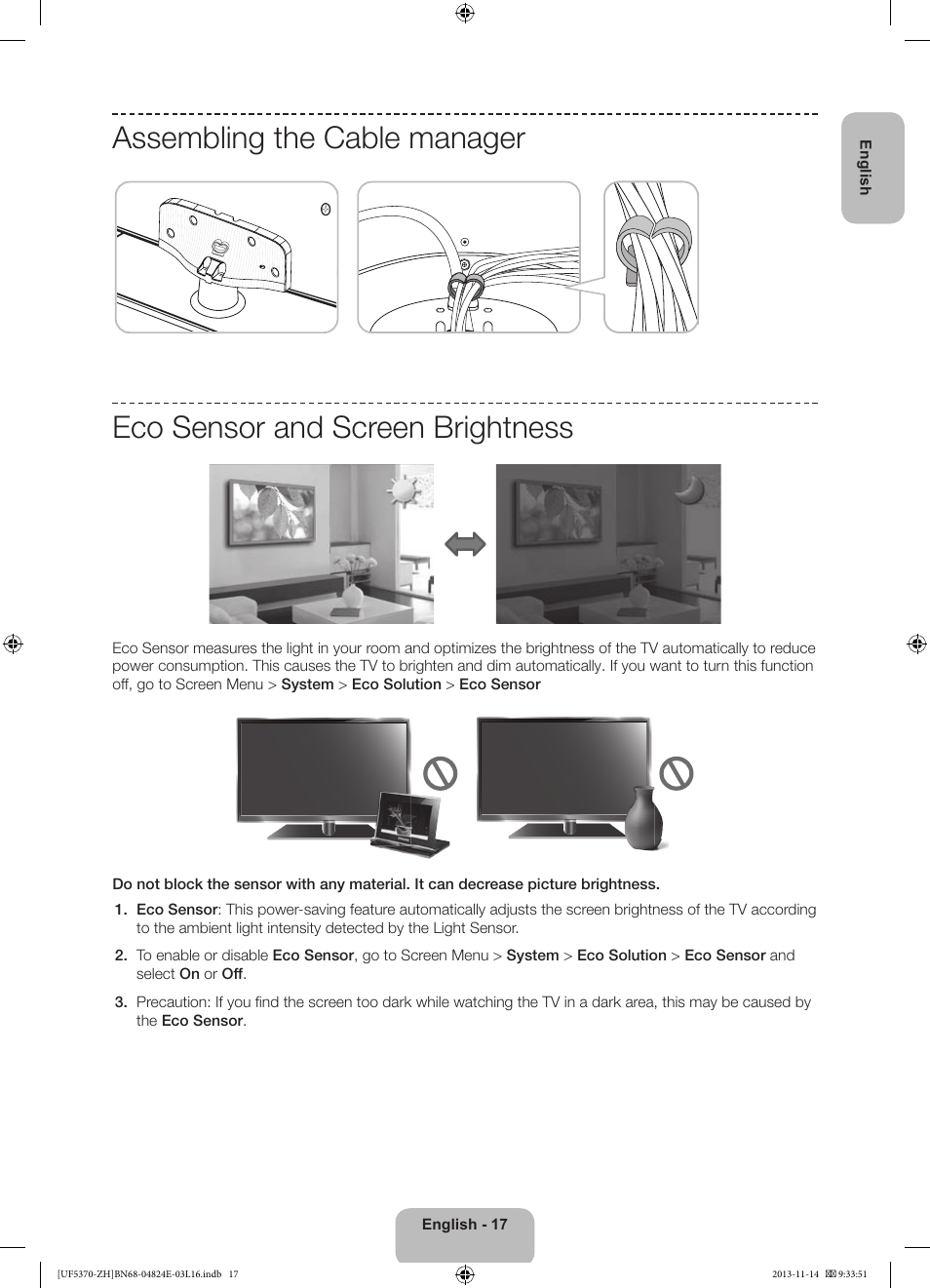 Samsung UE40F5370SS User Manual | Page 17 / 321