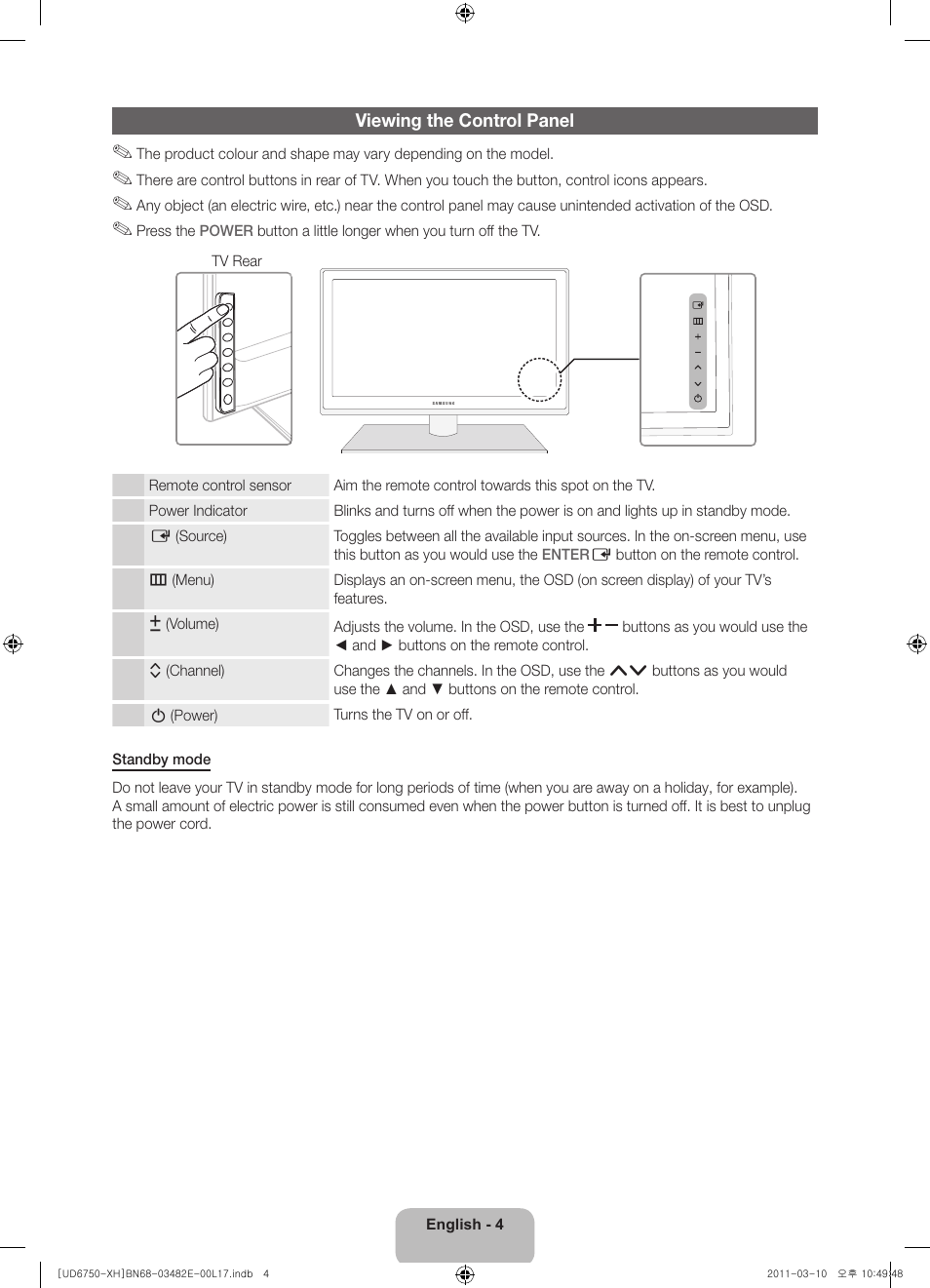 Samsung UE46D6750WS User Manual | Page 4 / 344