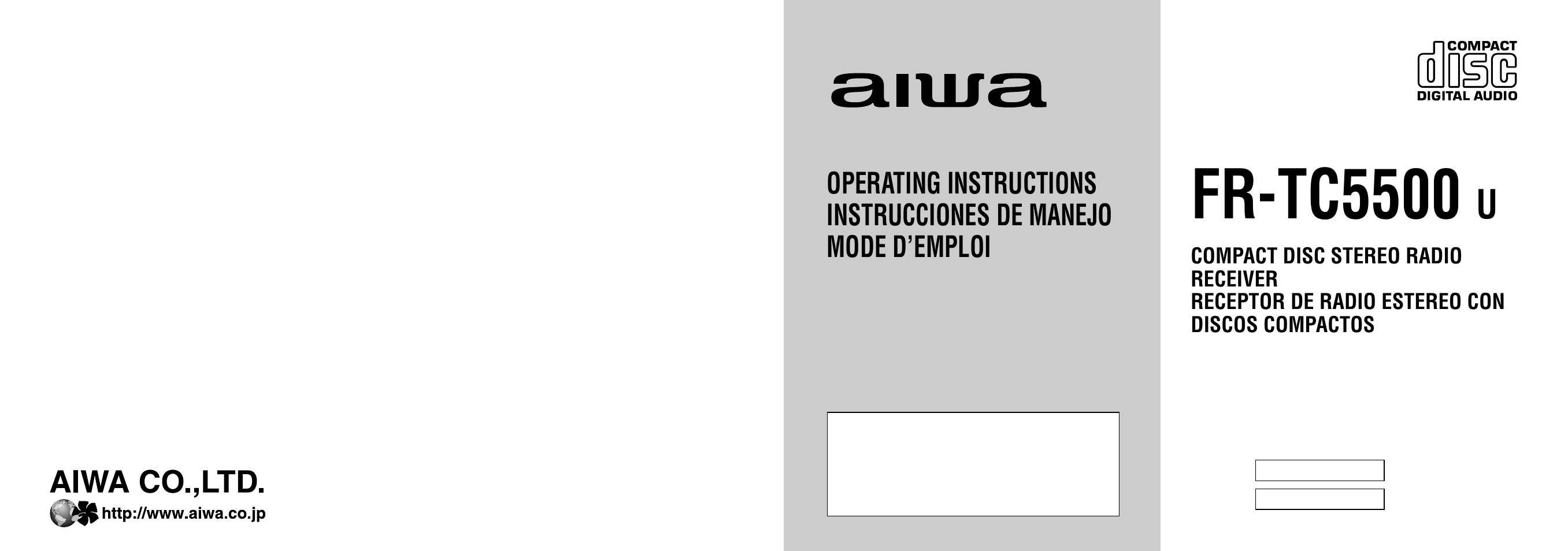 Aiwa FR-TC5500 User Manual | 26 pages