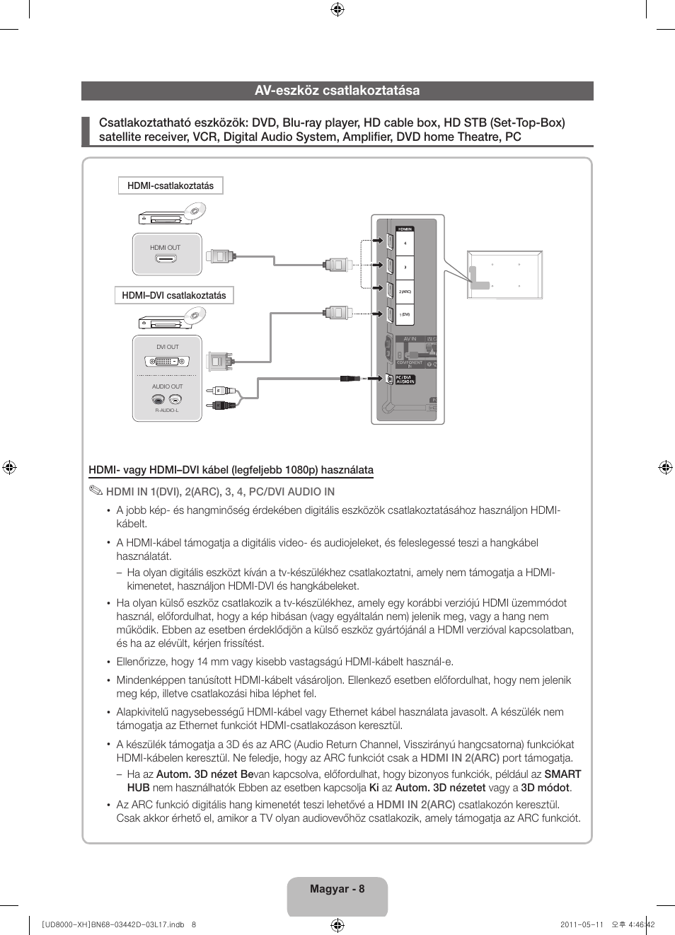 Samsung UE46D8000YS User Manual | Page 28 / 344