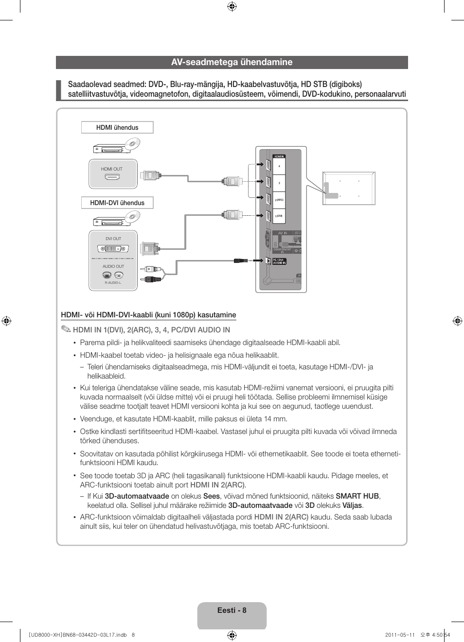 Samsung UE46D8000YS User Manual | Page 310 / 344