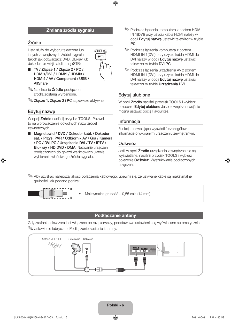 Samsung UE46D8000YS User Manual | Page 48 / 344