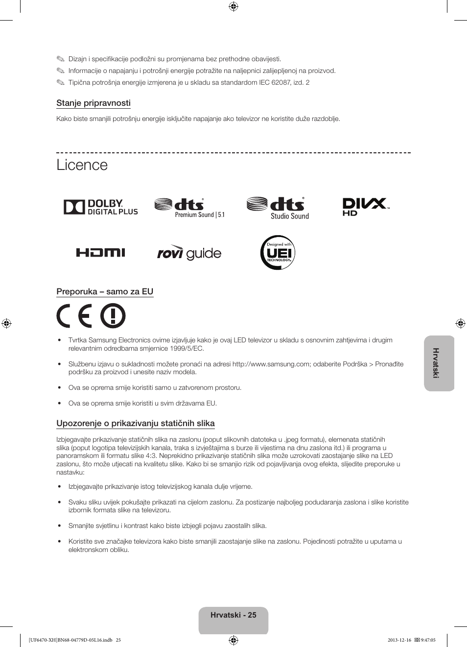 Licence | Samsung UE50F6670SS User Manual | Page 145 / 385