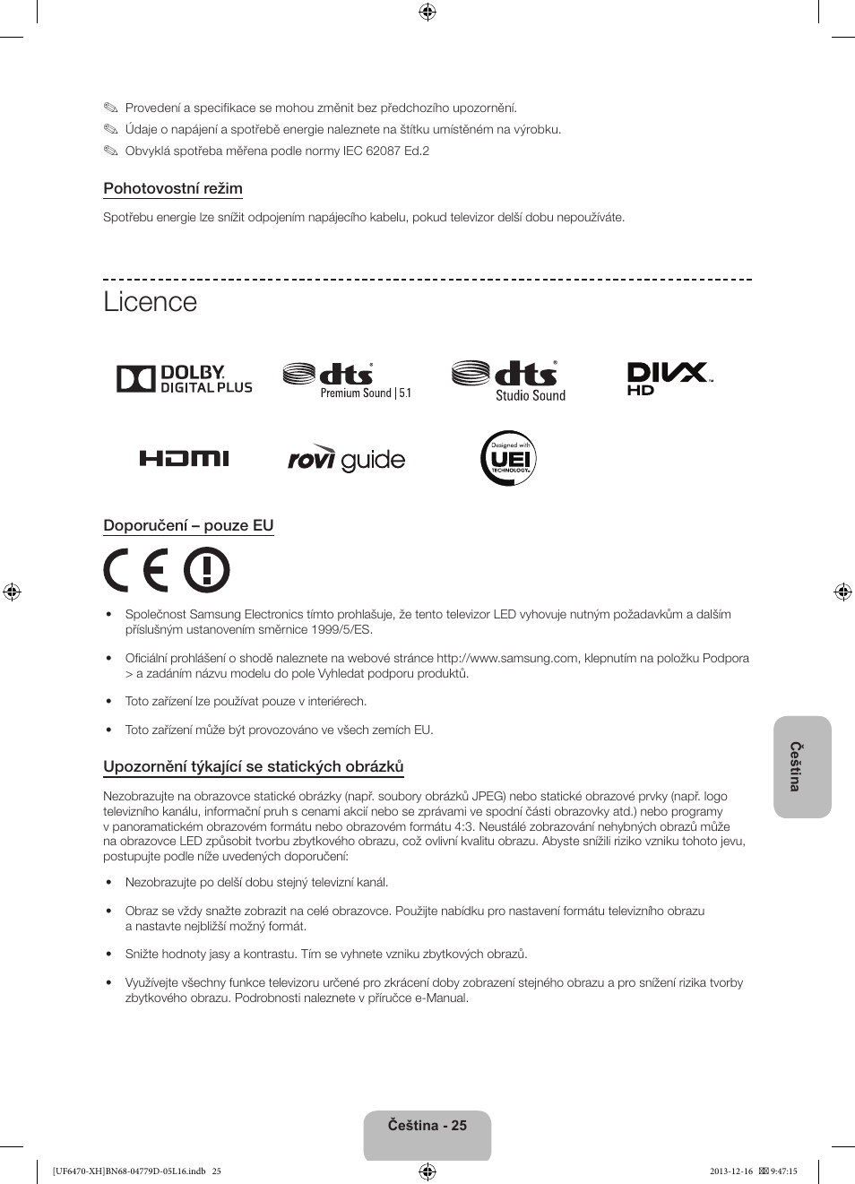 Licence | Samsung UE50F6670SS User Manual | Page 169 / 385