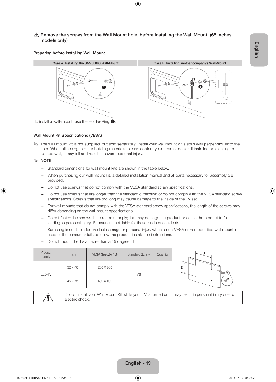 Samsung UE50F6670SS User Manual | Page 19 / 385