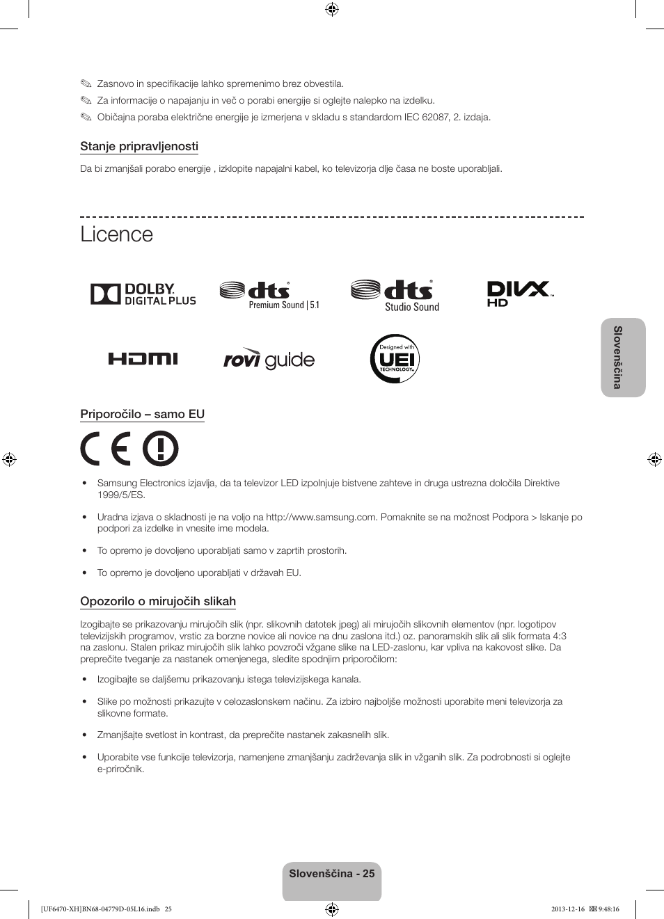 Licence | Samsung UE50F6670SS User Manual | Page 313 / 385