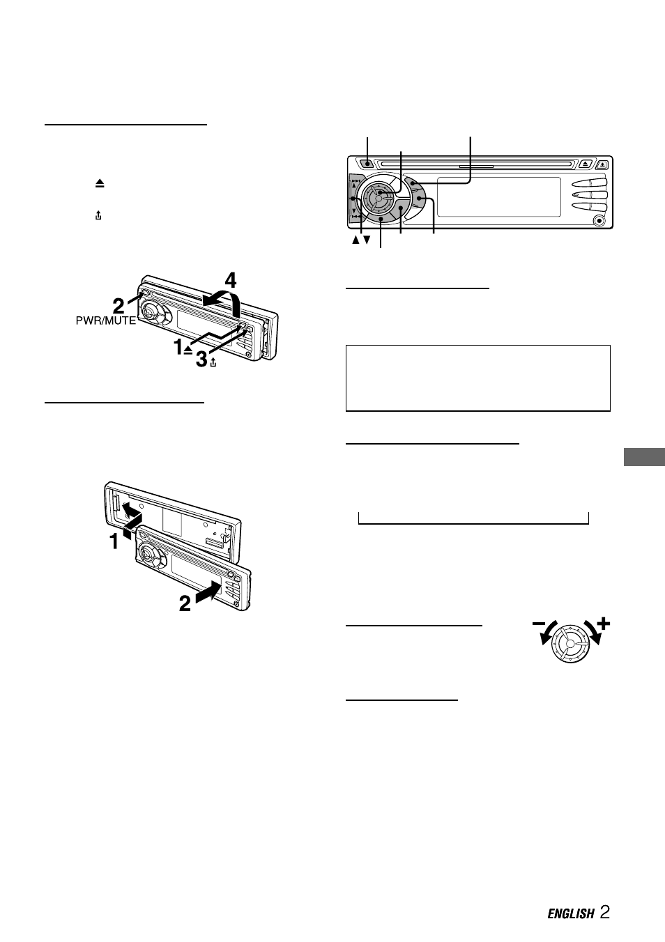Theft protection, Clock set, Attatching front panel | Basic operation, audio and clock adjustment | Aiwa CDC-X527M User Manual | Page 3 / 17