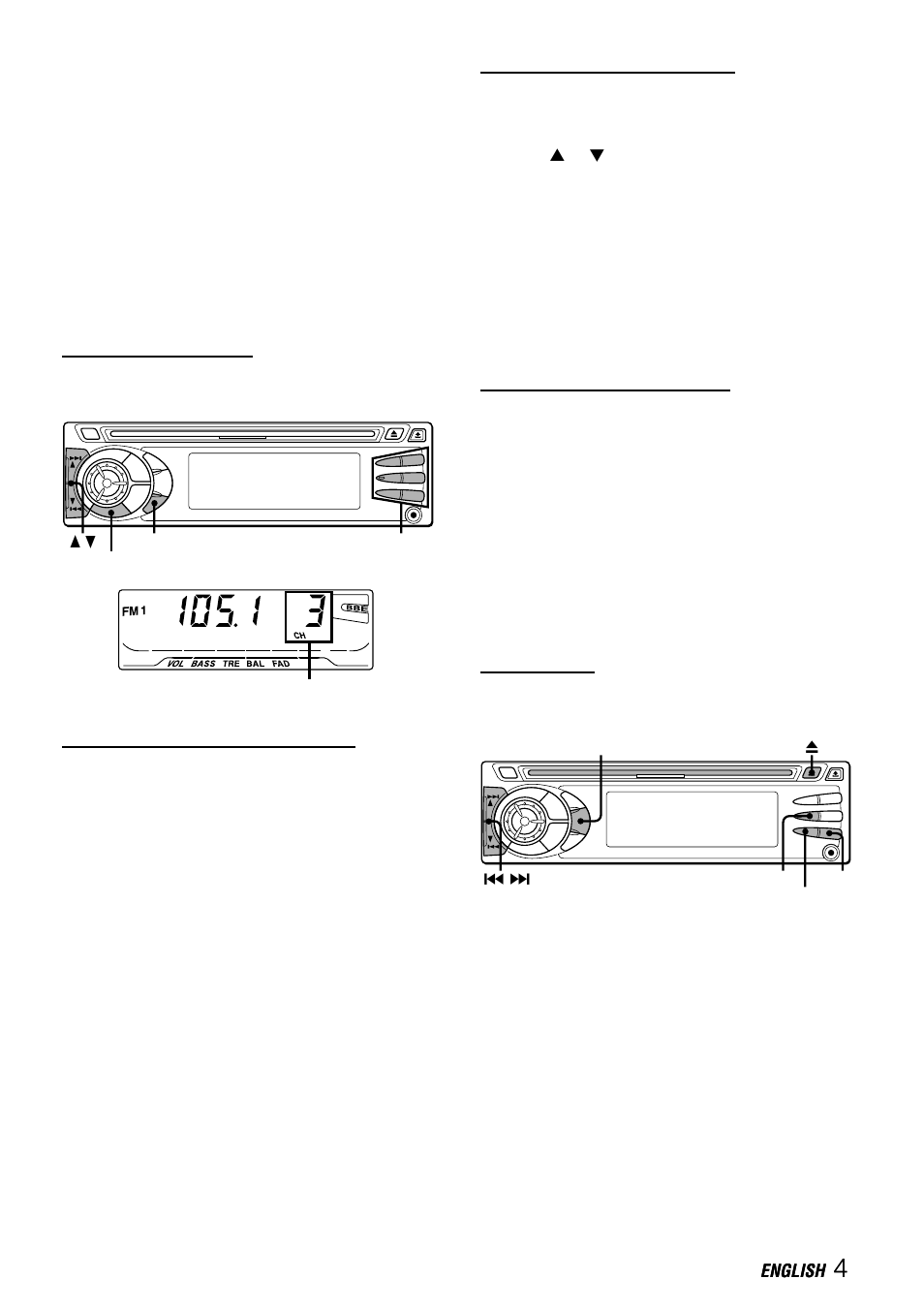 Preset stations, Cd functions, Cd player operation | Aiwa CDC-X527M User Manual | Page 5 / 17