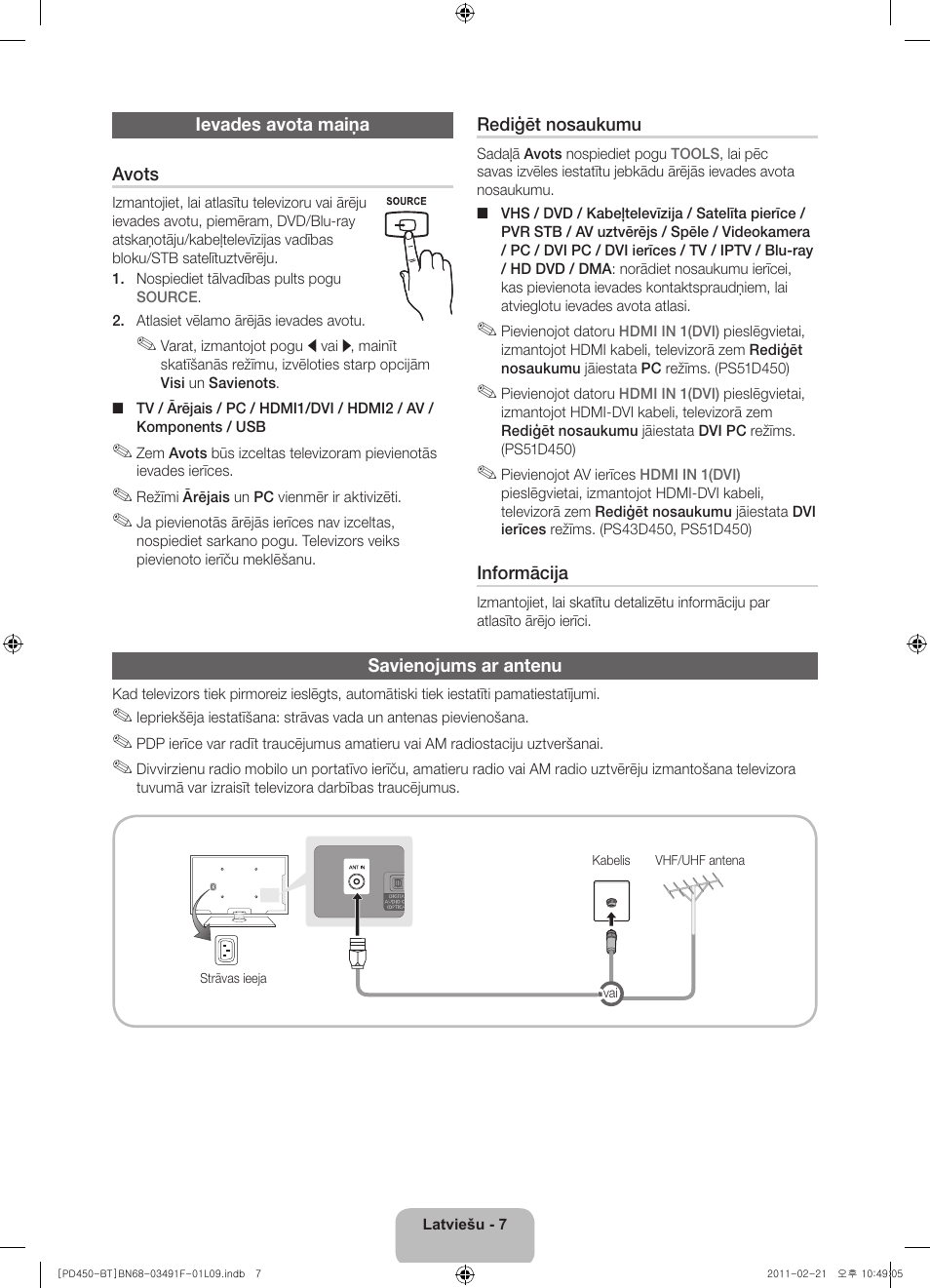 Samsung PS43D450A2W User Manual | Page 79 / 164