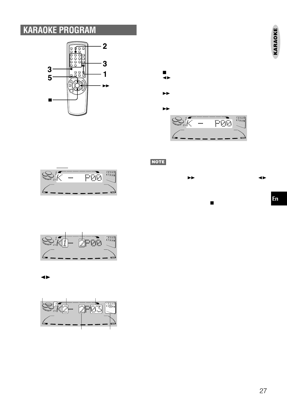 Karaoke program | Aiwa NSX-DS8 User Manual | Page 27 / 101