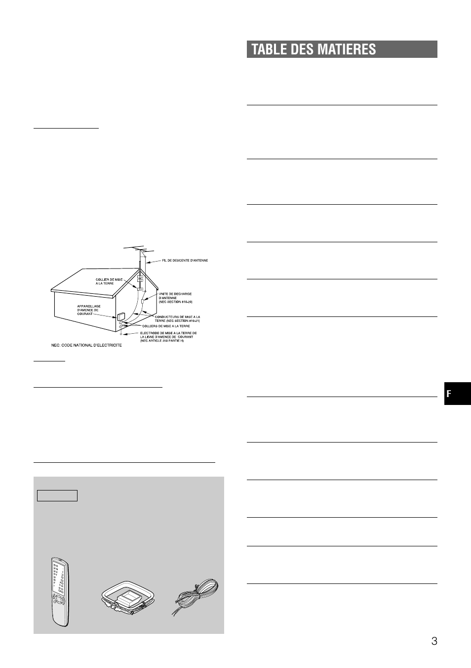 Table des matieres | Aiwa NSX-DS8 User Manual | Page 70 / 101