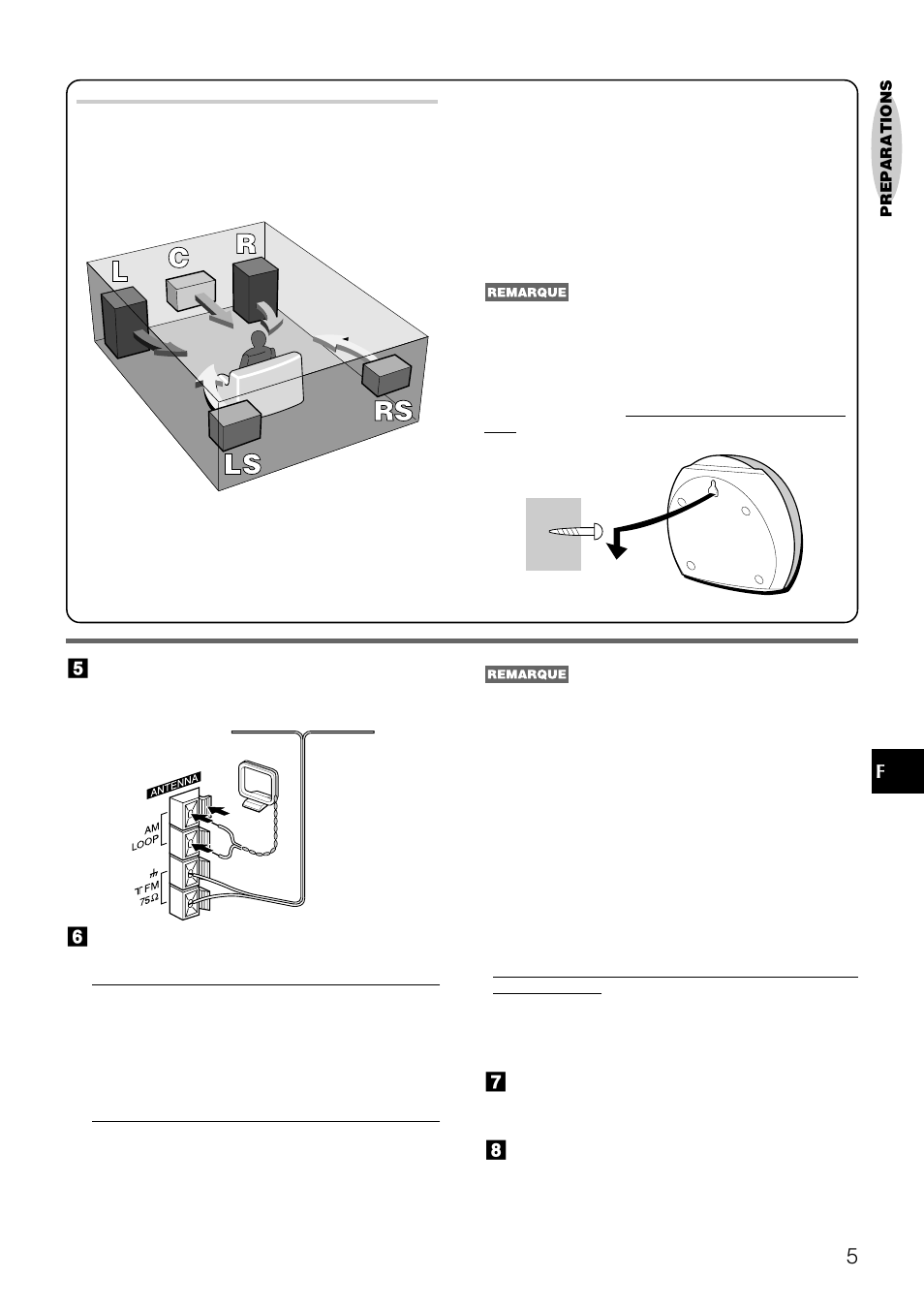 Fpositionnement des enceintes | Aiwa NSX-DS8 User Manual | Page 72 / 101