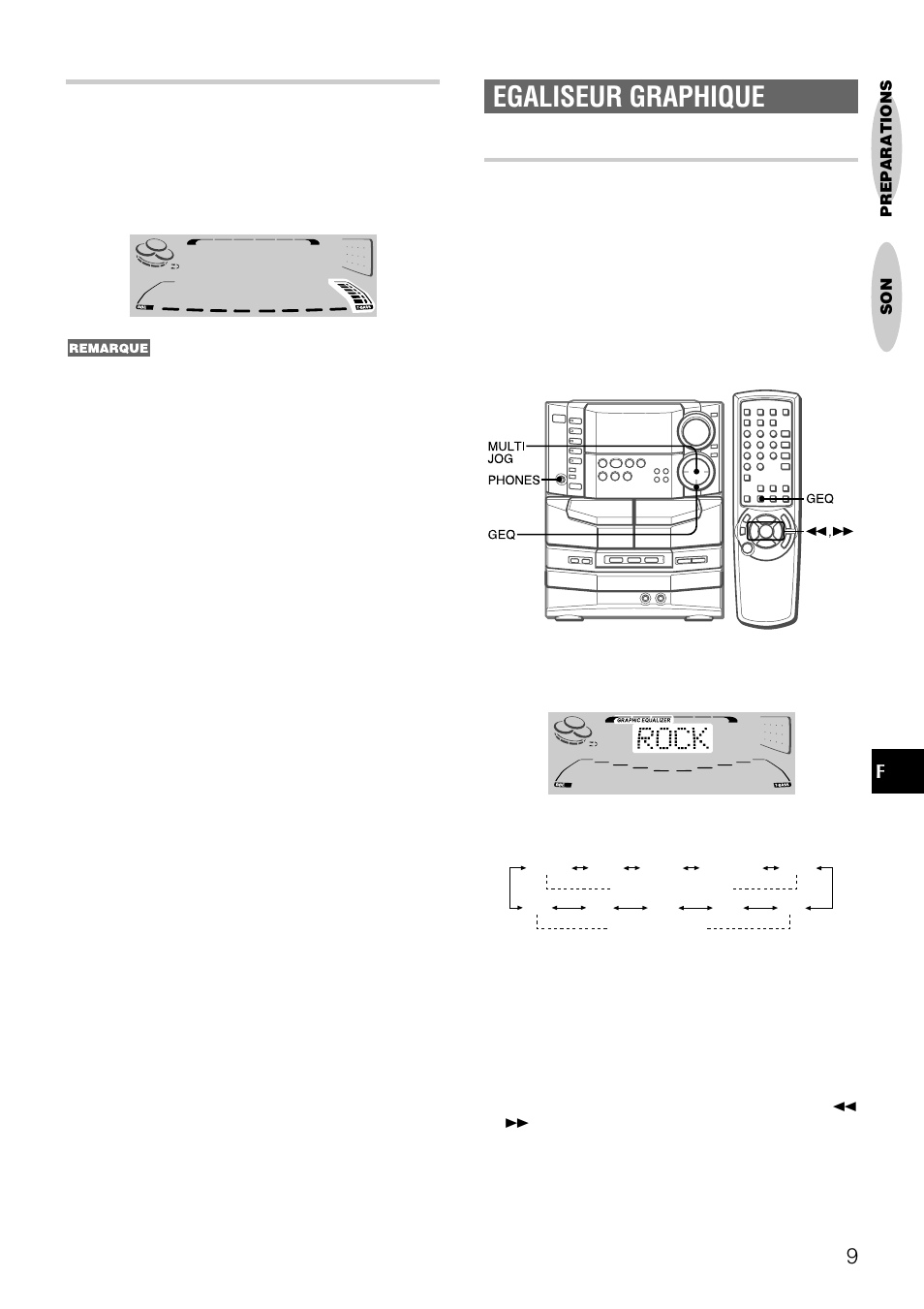 Egaliseur graphique, Systeme super t-bass, Selection d’une courbe d’egalisation programmee | Aiwa NSX-DS8 User Manual | Page 76 / 101