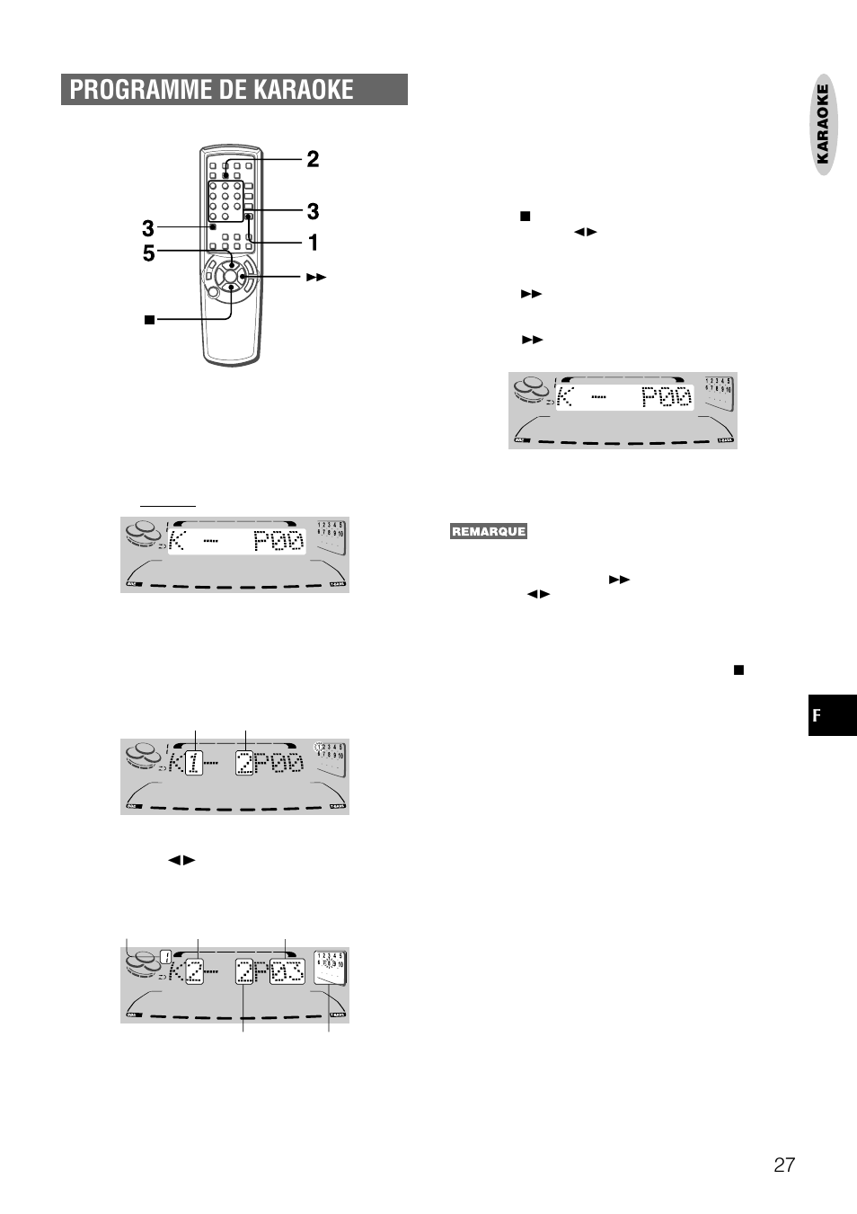 Programme de karaoke | Aiwa NSX-DS8 User Manual | Page 94 / 101