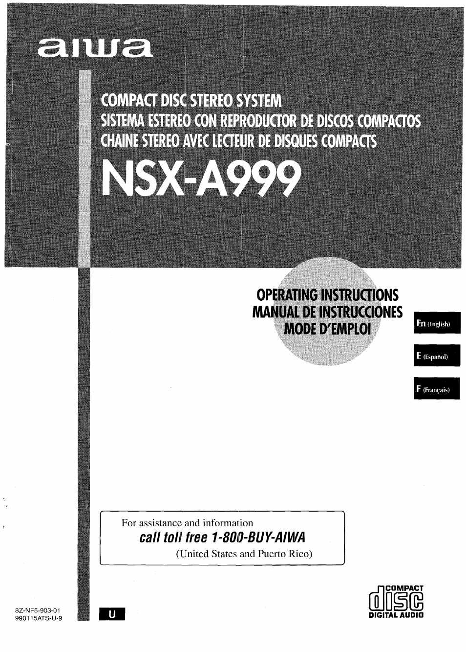 Aiwa NSX-A999 User Manual | 92 pages