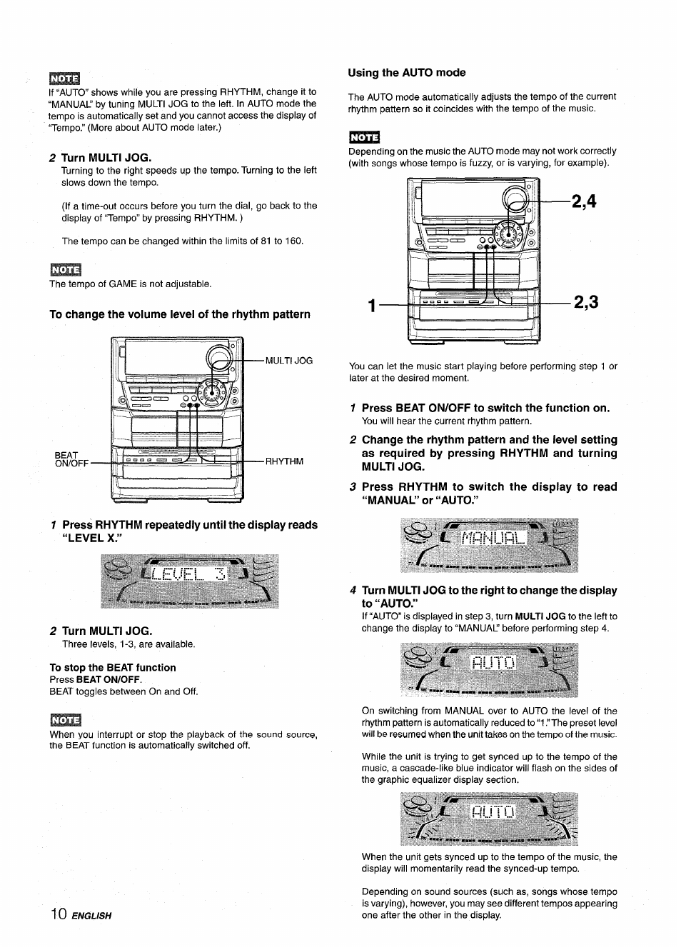 Leuel 3, Miqnijui, Hutì.j i | I_ muto a | Aiwa NSX-A999 User Manual | Page 10 / 92