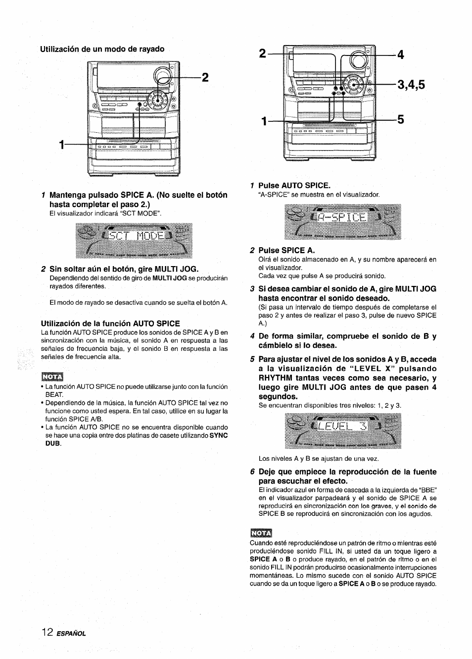 H spich, U...euel 3, H..spich | Aiwa NSX-A999 User Manual | Page 42 / 92