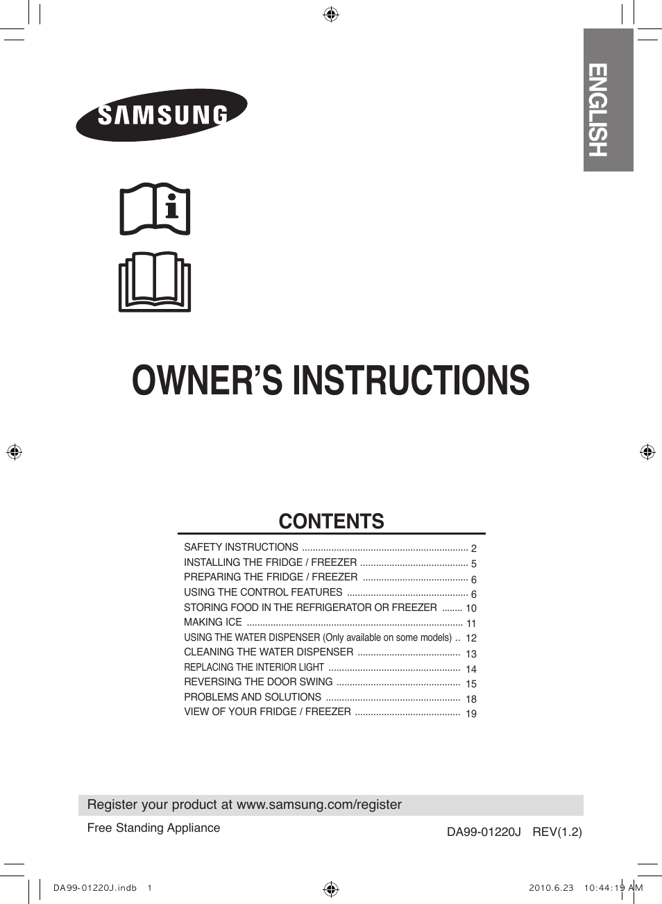 Samsung RL41WCSW User Manual | 100 pages