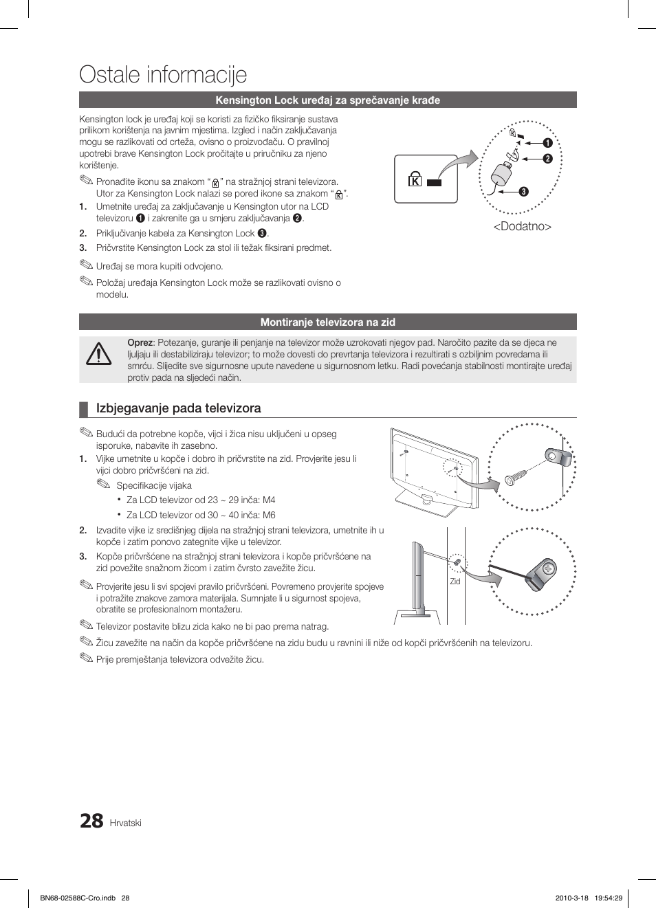 Ostale informacije | Samsung LE19C350D1W User Manual | Page 193 / 331