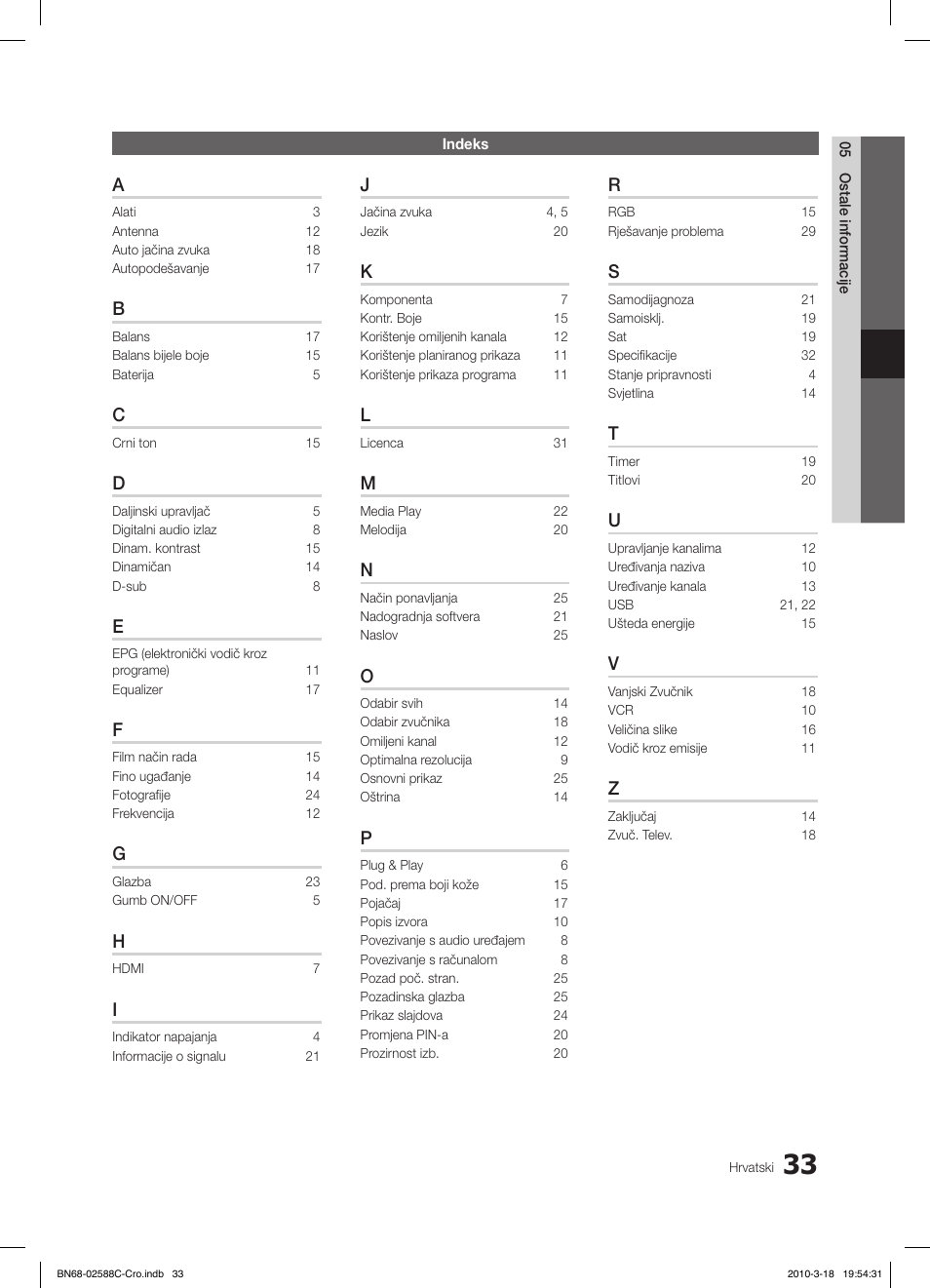 Samsung LE19C350D1W User Manual | Page 198 / 331