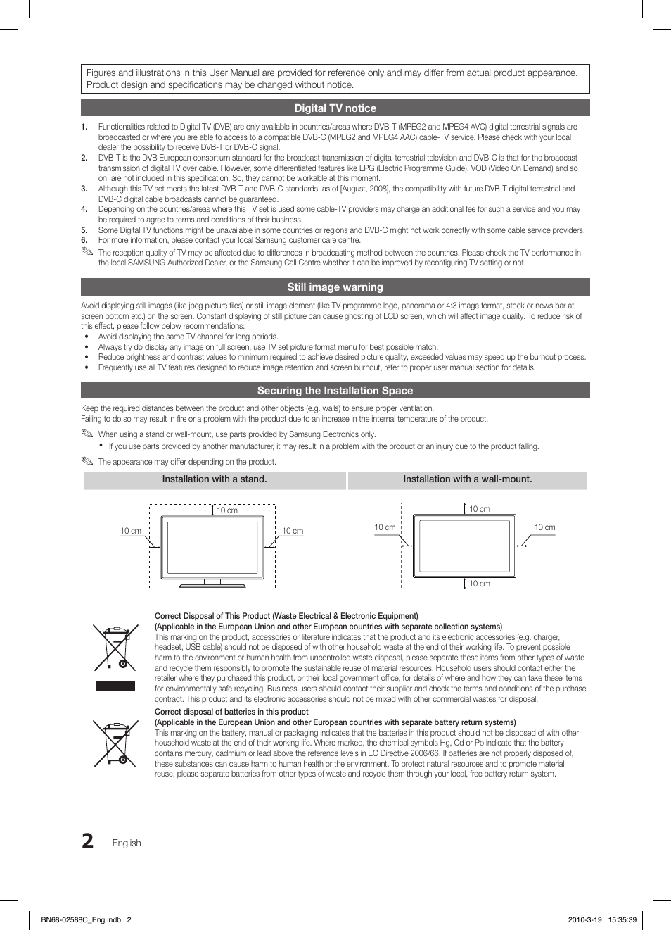 Samsung LE19C350D1W User Manual | Page 2 / 331