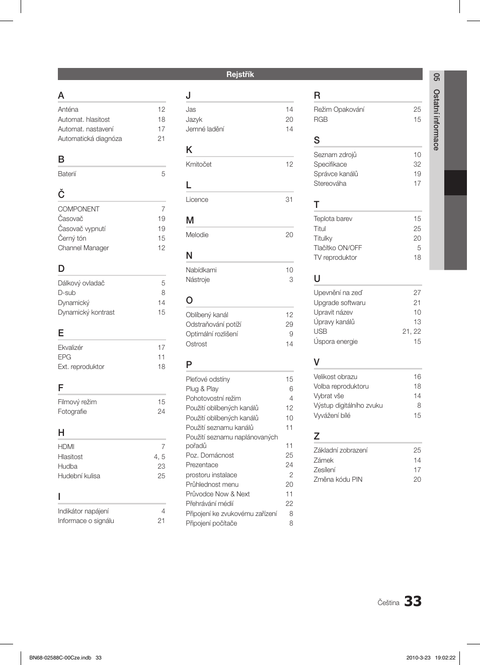 Samsung LE19C350D1W User Manual | Page 231 / 331