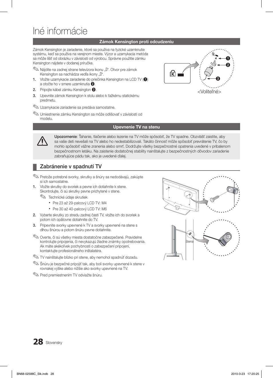 Iné informácie | Samsung LE19C350D1W User Manual | Page 259 / 331