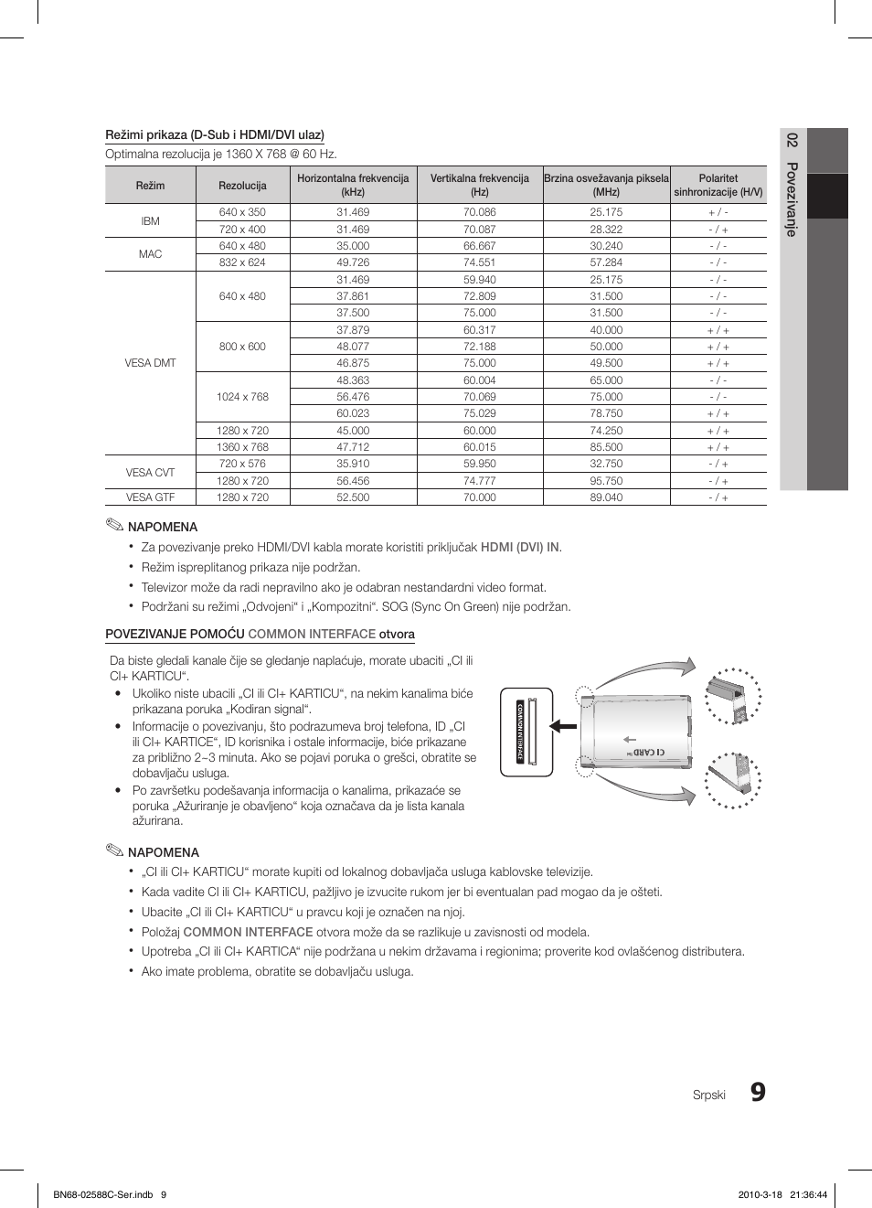 Samsung LE19C350D1W User Manual | Page 306 / 331