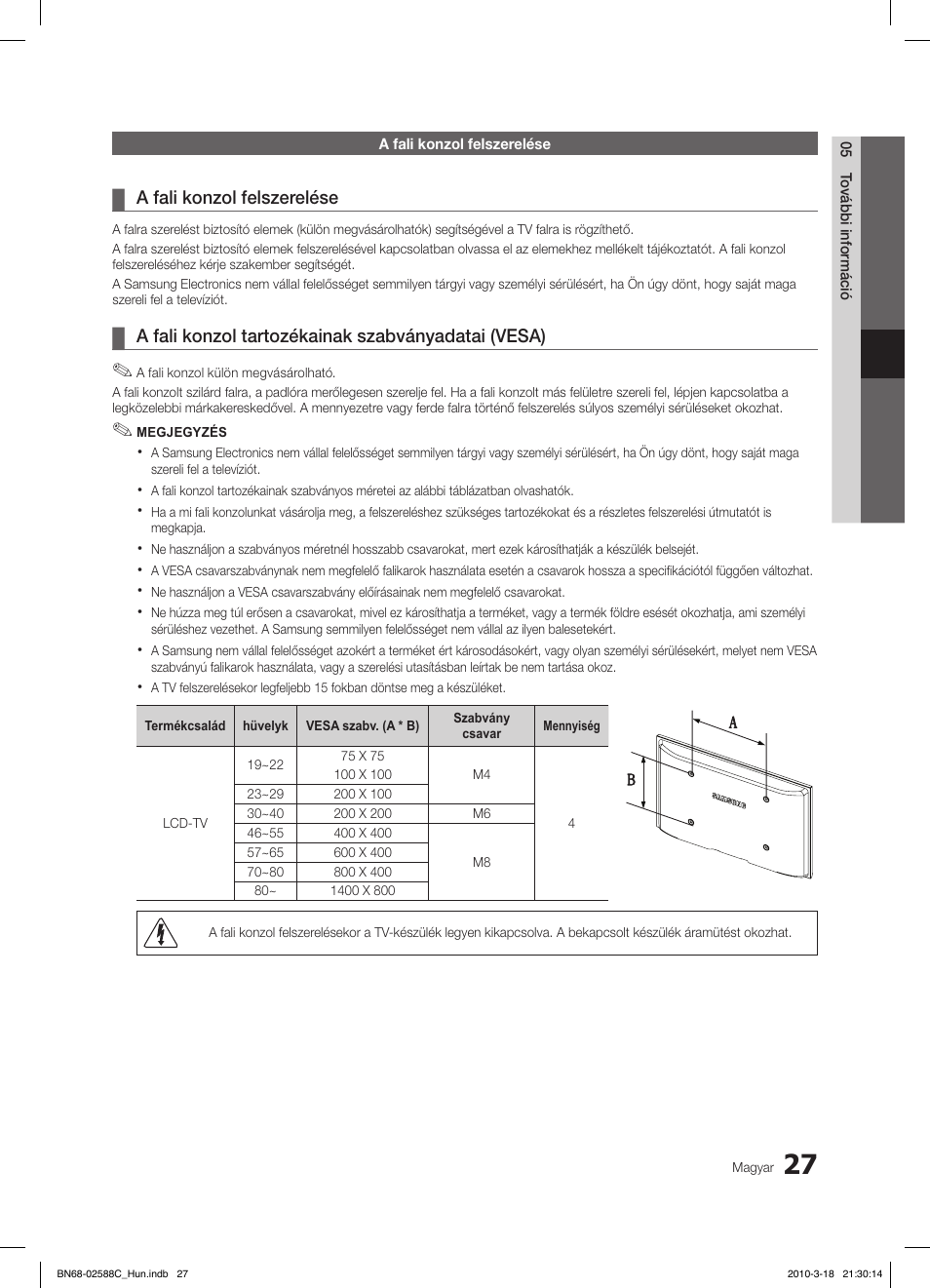 Samsung LE19C350D1W User Manual | Page 60 / 331