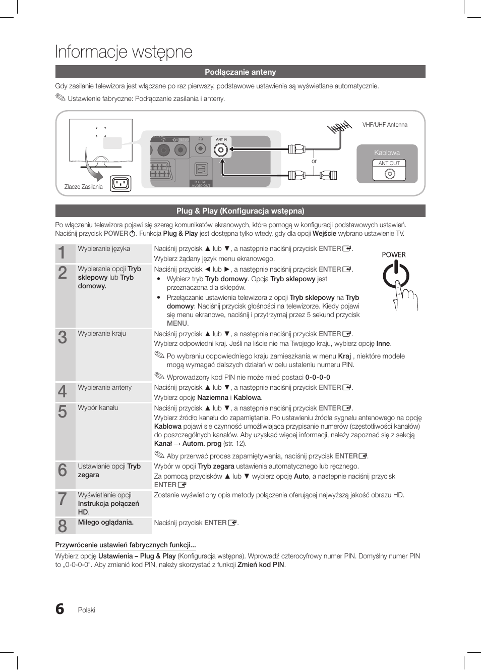 Informacje wstępne | Samsung LE19C350D1W User Manual | Page 72 / 331