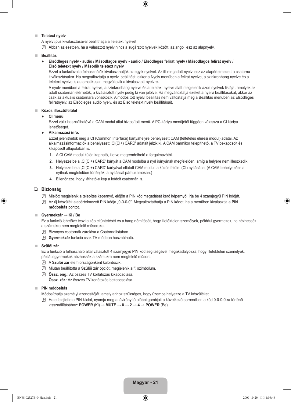 Samsung LE46B750U1W User Manual | Page 101 / 680