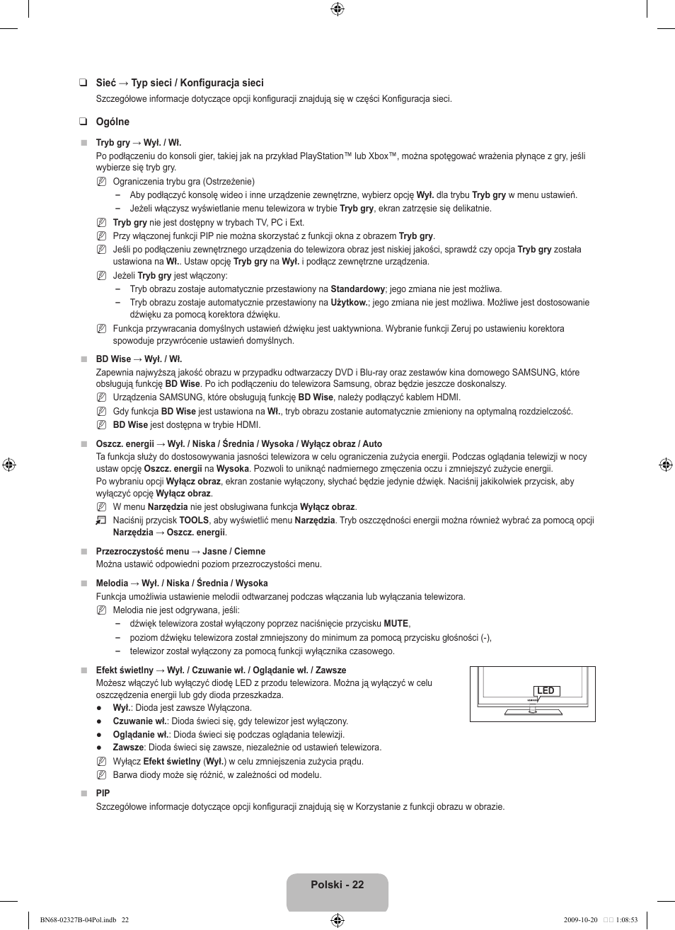 Samsung LE46B750U1W User Manual | Page 168 / 680